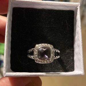 Ring with light purple stone. Size 8. New.